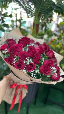 21 Kırmızı Gül Buketi